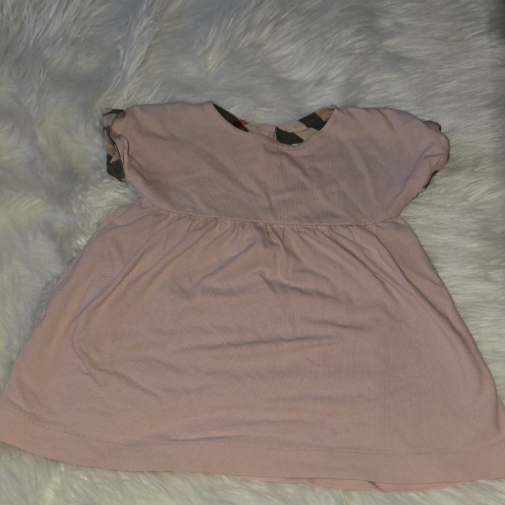Burberry Pink and Tan Kids Dress